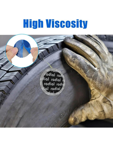 Kit de 150 Parches de Neumáticos Z-oneMart 42mm Caucho Natural