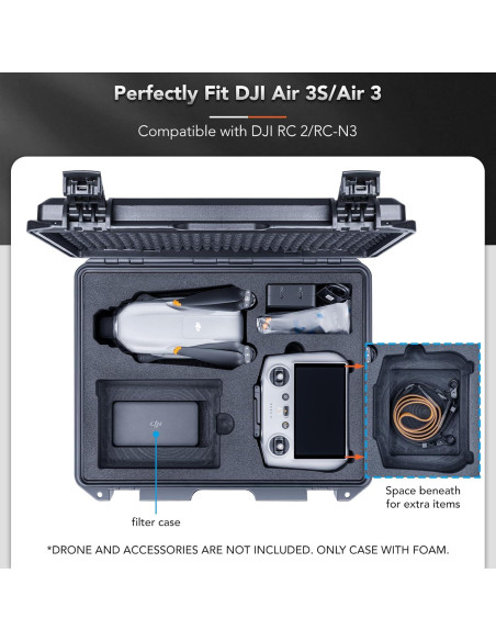 Estuche Duro Impermeable Lykus Titan MA310 para DJI Air 3S/Air 3