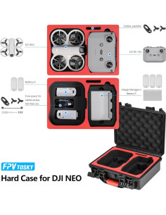 Estuche Duro Impermeable FPVtosky NEO para DJI NEO y Accesorios 2