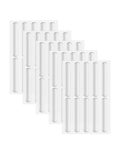 50 Topes de Puerta de Gabinete YEWANG Autoadhesivos 6.35x1.02 cm