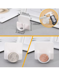 Soporte Adhesivo para Varilla de Cortina de Ducha Funnacle - 2 Piezas 2