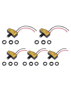 Paquete de 5 Interruptores Fotoeléctricos DC 12V-48V Lelukee