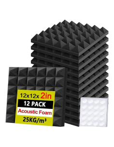 Paneles Acústicos Foneso 12Pack 30x30cm Alta Densidad