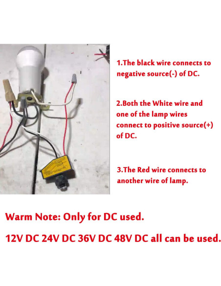 Paquete de 5 Interruptores Fotoeléctricos DC 12V-48V Lelukee