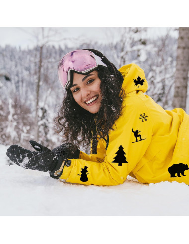 8 Parches de Reparación Autoadhesivos Nylon 20x10 cm Negro