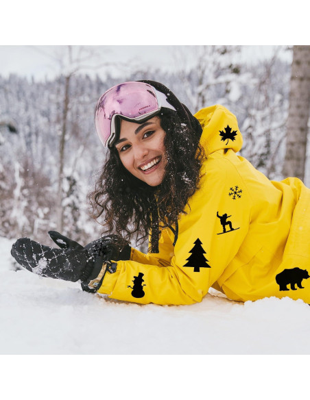 8 Parches de Reparación Autoadhesivos Nylon 20x10 cm Negro