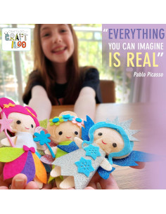 Kit de Costura CRAFTILOO Hadas - 5 Proyectos para Niñas 2