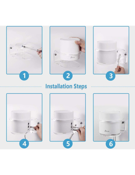 Soporte de Montaje en Pared VOMENC para TP-Link Deco X20/X60 - Ahorra Espacio