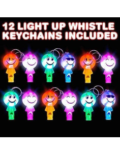 Set de 12 Llavero Iluminado ArtCreativity con Silbato LED 2