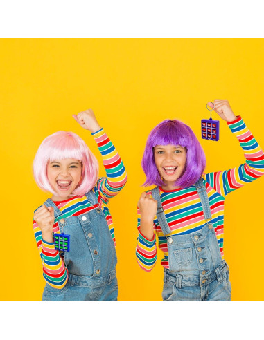 24 Llaveros Tres en Raya Haconba Mini Juego Portátil