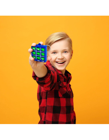 24 Llaveros Tres en Raya Haconba Mini Juego Portátil