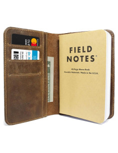 Cubierta de Cuaderno de Cuero Jack's Point Pocket Marrón