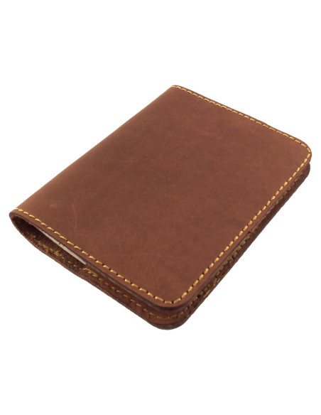 Cuaderno de Piel Recargable Rustic Ridge Mini Marrón Oscuro