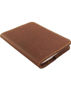 Cuaderno de Piel Recargable Rustic Ridge Mini Marrón Oscuro 2