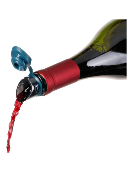 Aerador de Vino Innovine con Tapón Incorporado Verde Oscuro