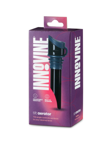Aerador de Vino Innovine con Tapón Incorporado Verde Oscuro