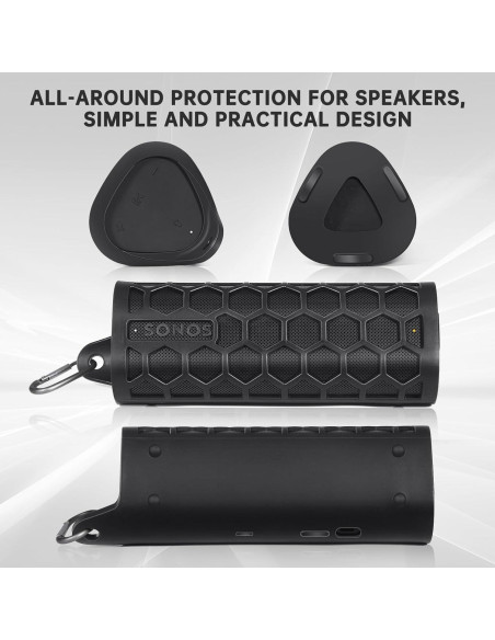 Funda de Silicona para Altavoz Sonos Roam 2 - Negro
