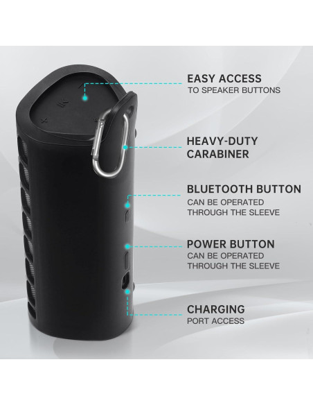 Funda de Silicona para Altavoz Sonos Roam 2 - Negro