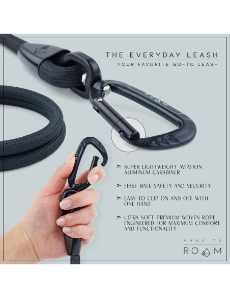 Correa para Perros MADE TO ROAM 1.22m Ultra Suave con Mosquetón