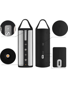 Funda de Silicona con Asa Seracle para Sonos Roam 2 - Negro 2