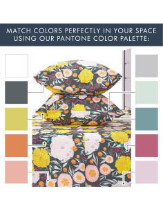 Juego de Sábanas Completo Donde los Lunares Vagan Floral 2