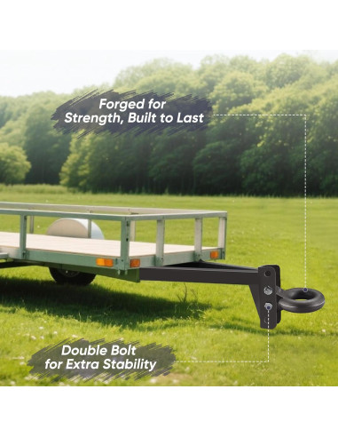 Anillo Lunette de Enganche Pintle GADFISH 7.62 cm Acero Forjado