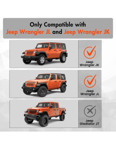 Kit Receptor de Enganche de Remolque CALLIERT para Jeep Wrangler 2007-2025 2