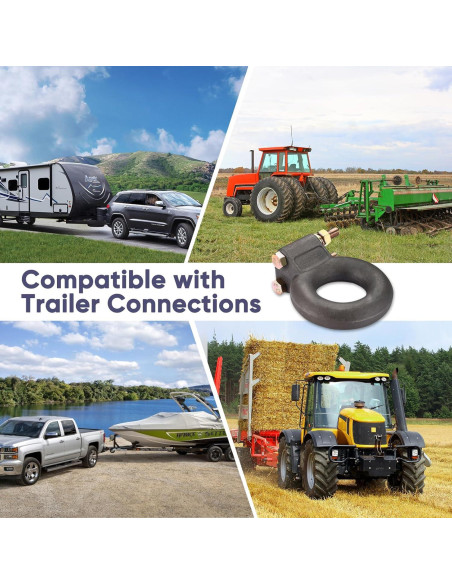 Anillo Lunette de Enganche Pintle GADFISH 7.62 cm Acero Forjado