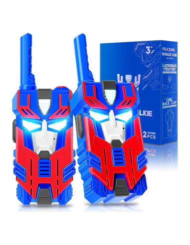 Walkie Talkies para Niños BTMBORY Robot Líder Azul 2 Piezas