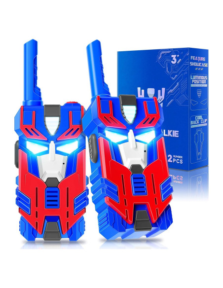 Walkie Talkies para Niños BTMBORY Robot Líder Azul 2 Piezas