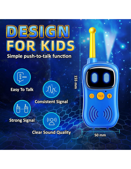 Walkie Talkies Robot Astronauta 2Pack - Rango 914m - Juguetes