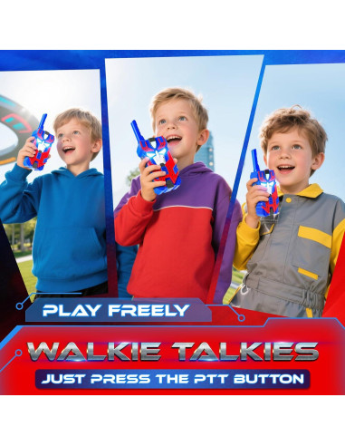 Walkie Talkies para Niños BTMBORY Robot Líder Azul 2 Piezas