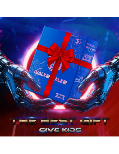 Walkie Talkies para Niños BTMBORY Robot Líder Azul 2 Piezas