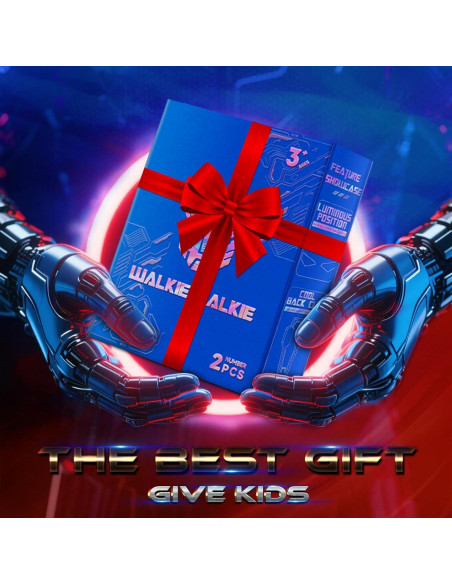 Walkie Talkies para Niños BTMBORY Robot Líder Azul 2 Piezas