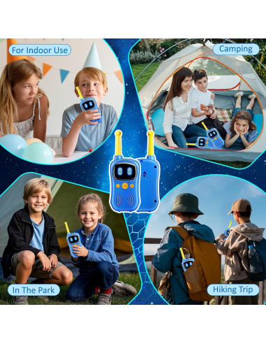 Walkie Talkies Robot Astronauta 2Pack - Rango 914m - Juguetes