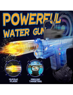 Pistola de Agua Eléctrica Vmiya 800CC Alcance 10m Luz LED 2