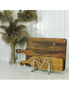 Soporte Organizador de Tablas de Cortar LENITH Acero Inoxidable 2