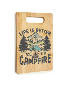 Tabla de Cortar de Bambú RYYCDOI 29.5x19.3 cm para Camping