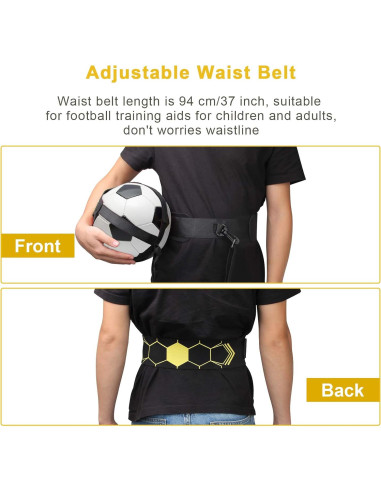 Entrenador de Cinturón de Fútbol Coolrunner - Ajustable para Balones 3, 4 y 5