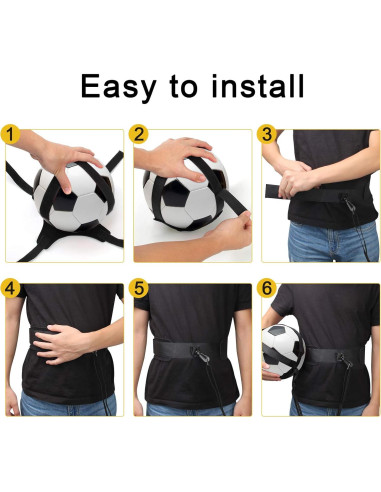 Entrenador de Cinturón de Fútbol Coolrunner - Ajustable para Balones 3, 4 y 5