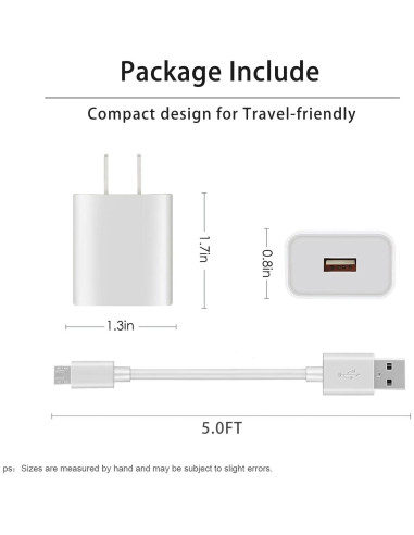 Adaptador de Carga USB Odonm 10 Pies para Arlo y Wyze Cam