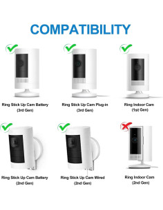 Soporte de Pared Ajustable OWOKISO para Cámaras Arlo/Eufy/Ring 2