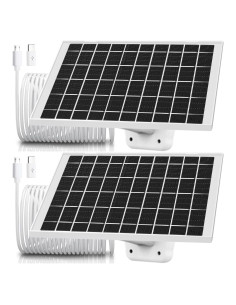 Paquete de 2 Cargadores Solares 5V para Cámaras TP-Link y Arlo