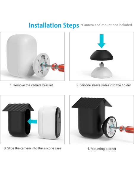 Funda de Silicona Impermeable OkeMeeo para Arlo Essential 2da Generación