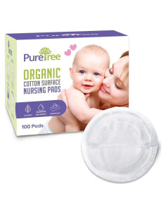 Almohadillas de Lactancia Desechables PureTree - 100% Algodón Orgánico