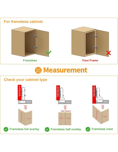 Paquete de 10 Bisagras Ocultas Chibery Titanio Negro 3D