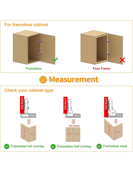 Paquete de 10 Bisagras Ocultas Chibery Titanio Negro 3D