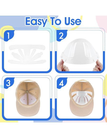 10 Soportes de Sombrero de Plástico Ymapinc - Blanco y Negro