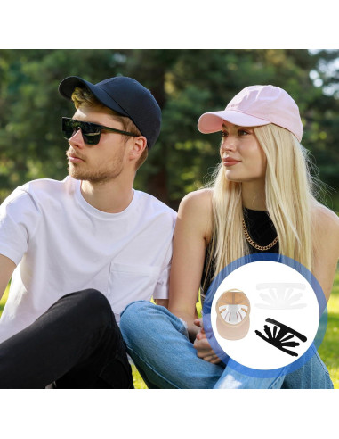 10 Soportes de Sombrero de Plástico Ymapinc - Blanco y Negro