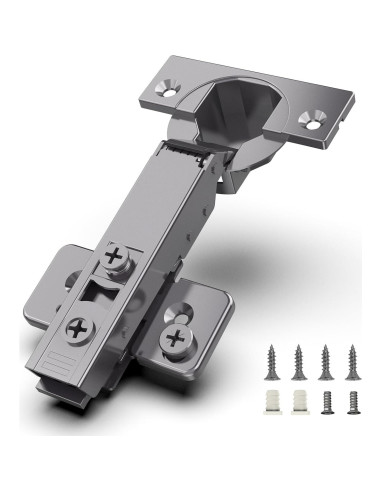 Paquete de 10 Bisagras Ocultas Chibery Titanio Negro 3D